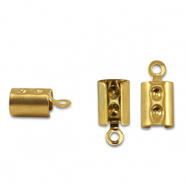 Fornituras Acero Inox terminal para cintas Dorado