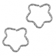 Fornituras acero inox anillas Plateado