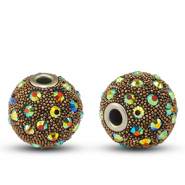 Abalorios bohemios Púrpura oscuro-strass