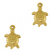 Colgantes Acero Inox tortuga Dorado