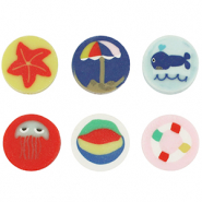 Abalorios de polímeros playa Multicolor