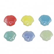 Abalorios de cerámica concha Multicolor