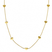 Cadenas Acero Inox corazón Dorado