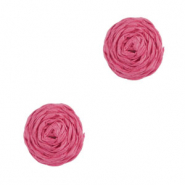 Colgantes Rafia 12mm Fucsia
