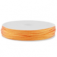 Hilo macramé trenzado 1mm Naranja metálico