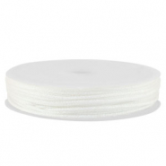 Hilo macramé trenzado 1mm Blanco metálico