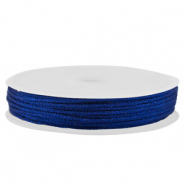 Hilo macramé trenzado 0,8mm Azul metálico