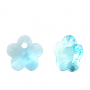 Colgantes de cristal flor Aqua