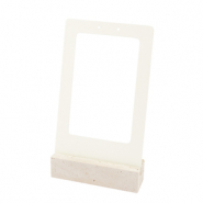 Expositor de joyería para pendientes Natural-opaco blancuzco