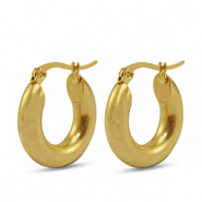 Pendientes Acero Inox criolla 20mm Dorado