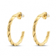 Pendientes Acero Inox criolla Dorado