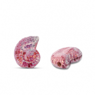 Abalorios de cer&aacute;mica griega DQ conchas Morado bosque