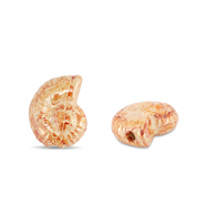 Abalorios de cer&aacute;mica griega DQ conchas Naranja