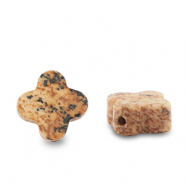 Piedras Naturales abalorios Cuarcita trébol Marrón