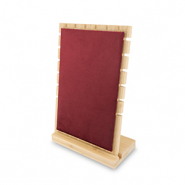 Expositor de joyer&iacute;a para collares Natural-burdeos