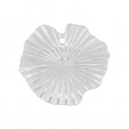 Colgantes Acero Inox lirio de agua Plateado