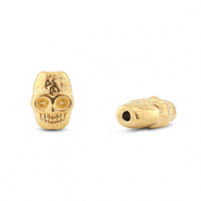 Abalorios de acero inox calavera Dorado
