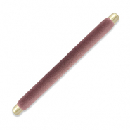 Expositor de joyería almohadilla terciopelo para anillos Púrpura malva-dorado