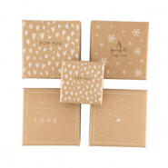 Cajitas de joyería (regalo) mix Marrón