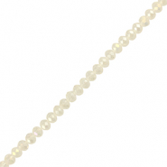 Abalorios faceteados disco 4x3mm Transparente