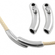 Cierre magnético metálico DQ para cordón (Dreamz) 5 mm plata vieja (sin níquel)