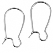 Pendientes met&aacute;licos DQ 18mm Plata vieja (sin n&iacute;quel)