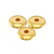 Abalorios met&aacute;licos DQ 4x1.5mm oro (sin n&iacute;quel)