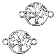 Entrepiezas metálicas DQ árbol Plata vieja (sin níquel)