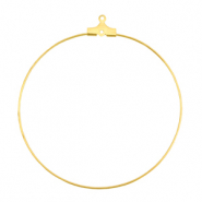 Fornituras metálicas DQ colgante / pendiente criolla 50mm Dorado (sin níquel)