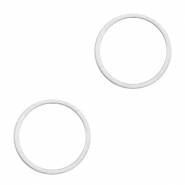 Fornituras metálicas DQ anillo cerrado 15mm Plata vieja (sin níquel)