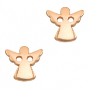 Colgantes metálicos DQ entrepieza ángel Oro rosado (sin níquel)