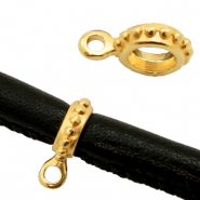 Colgantes metálicos DQ 8mm Dorado (sin níquel)