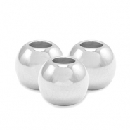 Abalorios met&aacute;licos DQ 6mm Plata vieja (sin n&iacute;quel)