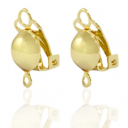 Fornituras metálicas DQ pendientes clip Dorado (sin níquel)