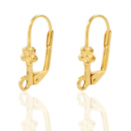 Fornituras metálicas DQ cierre pendiente ballestilla flor Dorado (sin níquel)