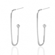 Fornituras metálicas DQ pendiente Plata vieja (sin níquel)