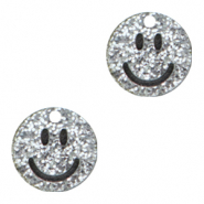 Colgantes Plexx smiley Plateado glitter