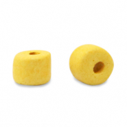 Abalorios de cer&aacute;mica griega DQ5mm Amarillo c&aacute;lido