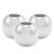 Abalorios met&aacute;licos DQ 4mm Plata vieja (sin n&iacute;quel)