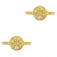 Colgantes metálicos DQ conector Dorado (sin níquel)