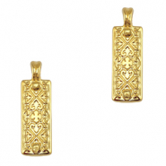 Colgantes metálicos DQ Dorado (sin níquel)