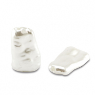 Imitación de perlas de agua dulce Blanco