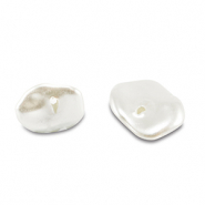 Imitación de perlas de agua dulce Blanco