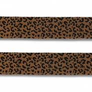 Bandana leopardo Marr&oacute;n-negro
