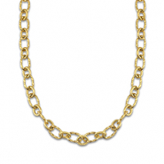 Cadenas Acero Inox con eslabón retorcido Dorado