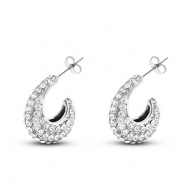 Pendientes Acero Inox Plateado