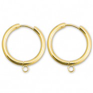Pendientes Criolla Acero Inox con anilla 19mm Dorado