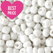 Rocalla cristal 6/0 (4mm) Blanco