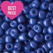 Rocalla cristal 6/0 (4mm) Azul patriota