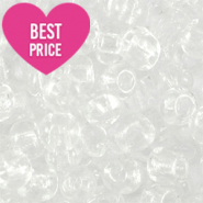 Rocalla cristal 6/0 (4mm) Cristal transparente